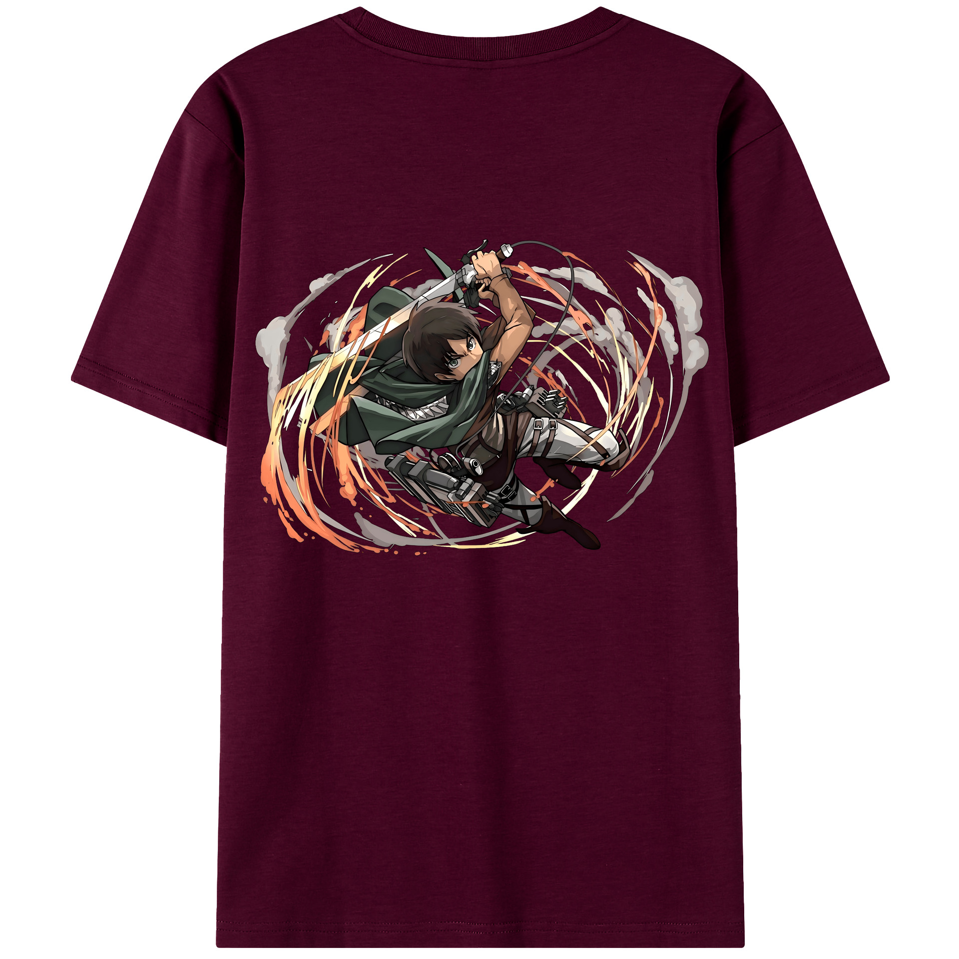 （画像用） 進撃の巨人 エレン･イェーガー Attack on Titan Eren Jäger レディース半袖Tシャツ(バックプリント)